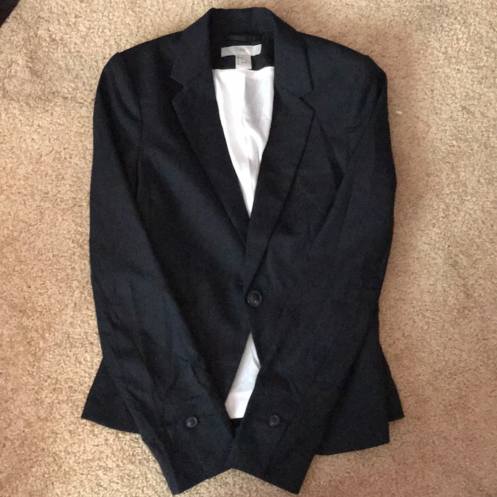 Navy blue work blazer